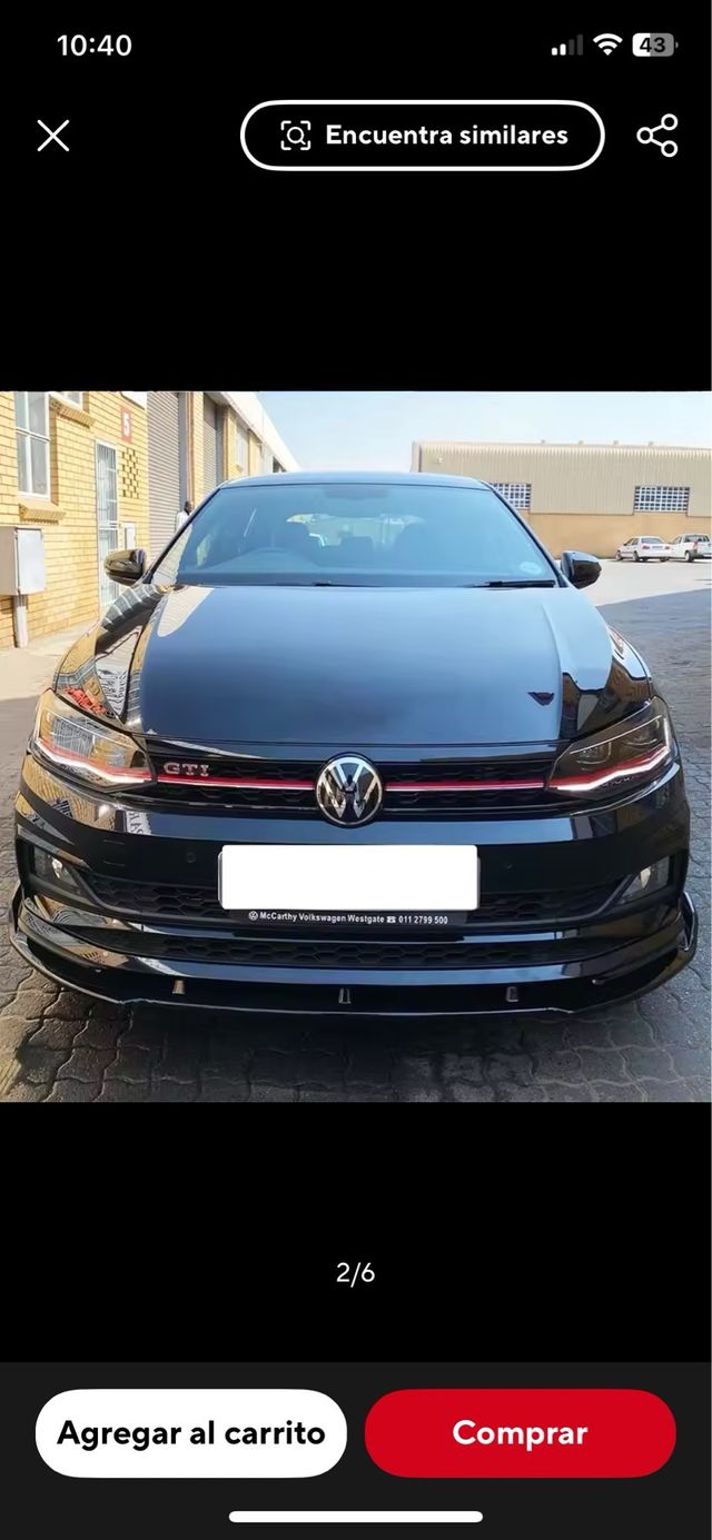 Lip delantero VW Polo GTI MK6