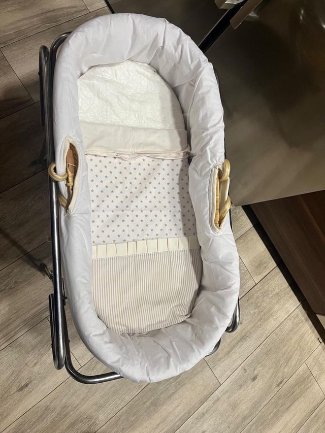 Minicuna/Moisés Mimbre Funda Hecha a Mano