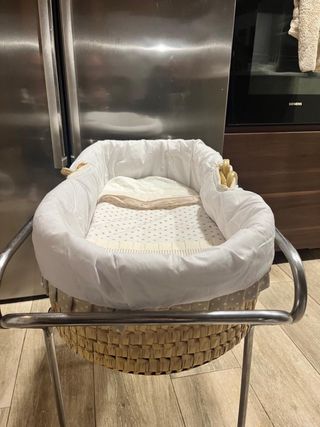 Minicuna/Moisés Mimbre Funda Hecha a Mano