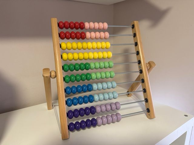 Ábaco de madera educativo