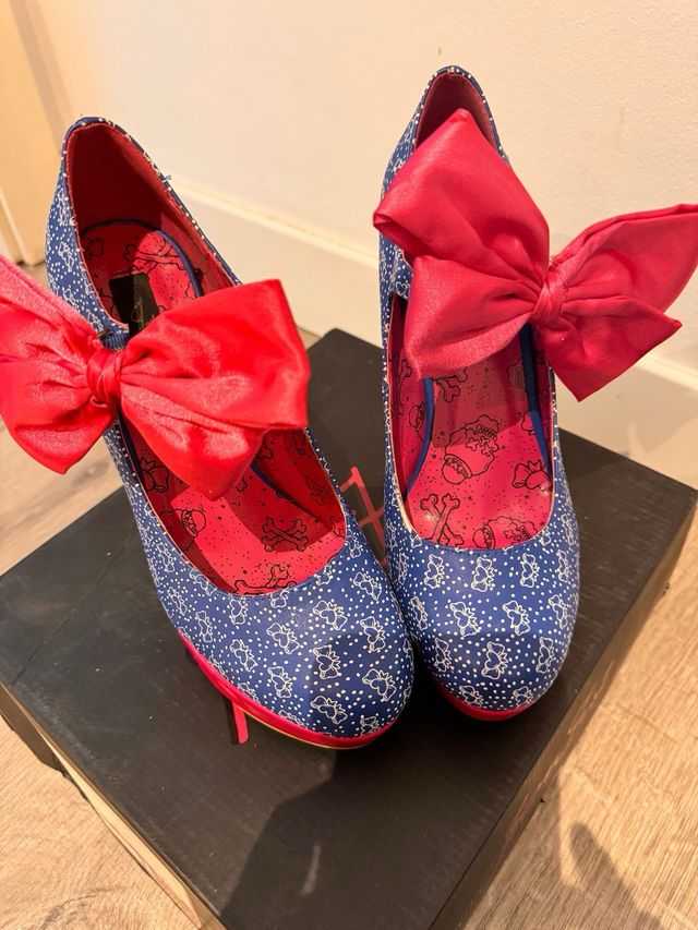 Zapatos Iron Fist Plataforma Rojo/Azul Talla 38