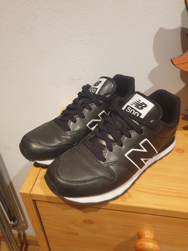 Zapatillas New Balance Piel Negras Talla 38