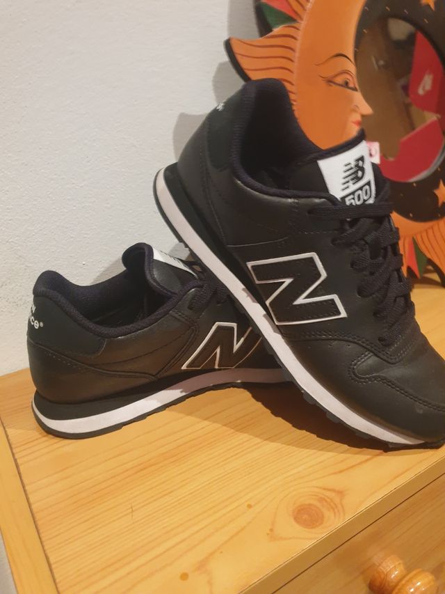 Zapatillas New Balance Piel Negras Talla 38