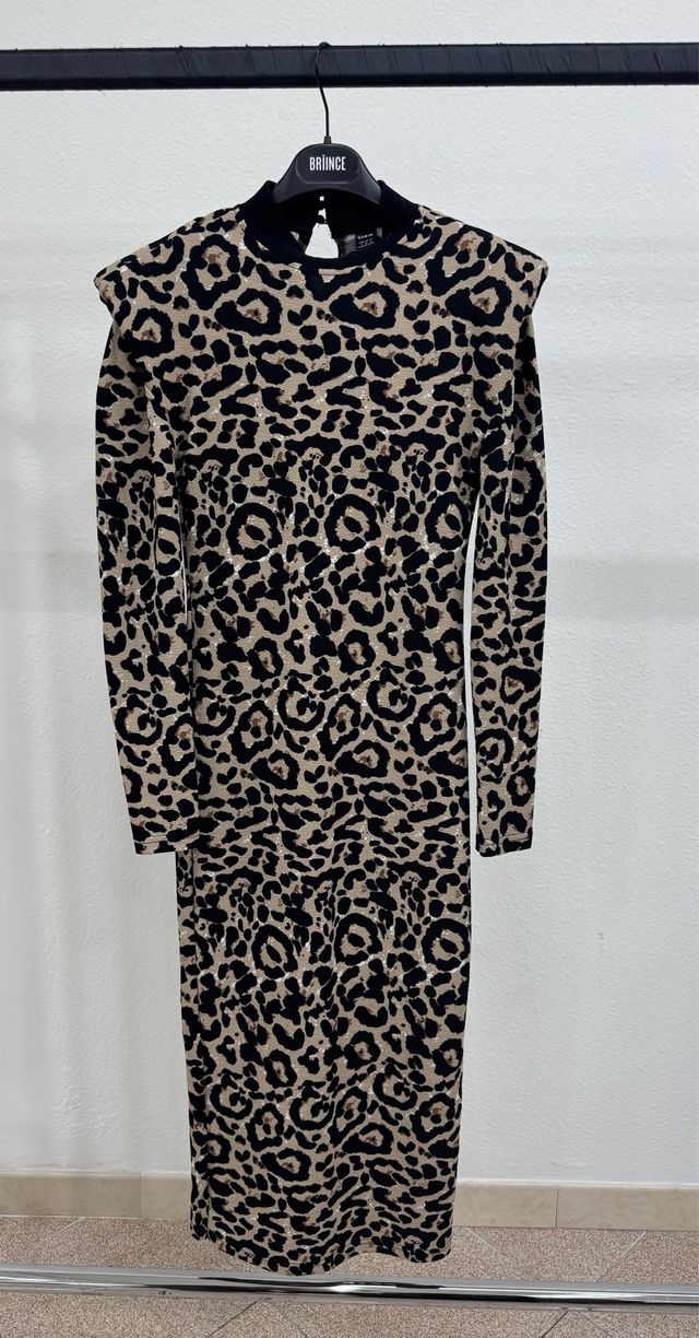 Vestito Shein donna leopardato taglia Xs