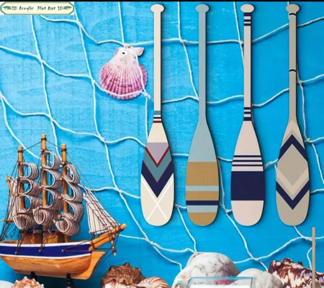 4 Remos Decorativos de Pared