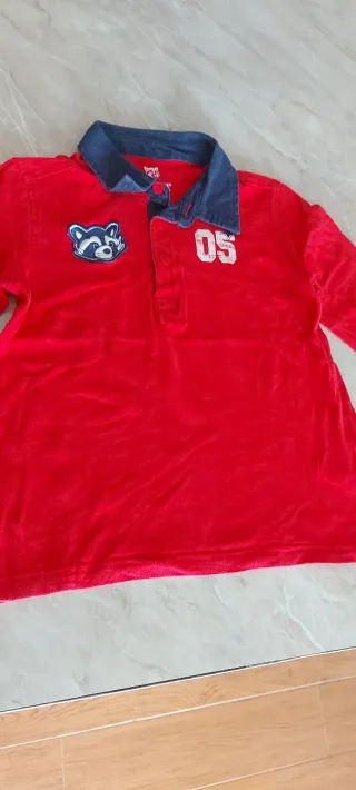 Polo rosso bambino 4-6 anni
