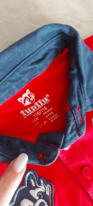 Polo rosso bambino 4-6 anni