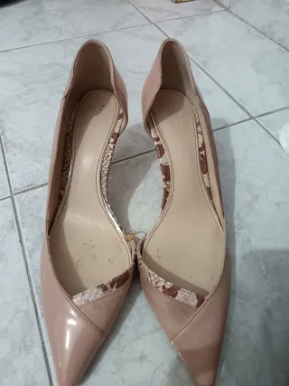 Tacones Zara Rosa palo
