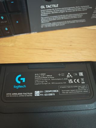 Logitech G915 LIGHTSPEED Teclado Mecánico RGB