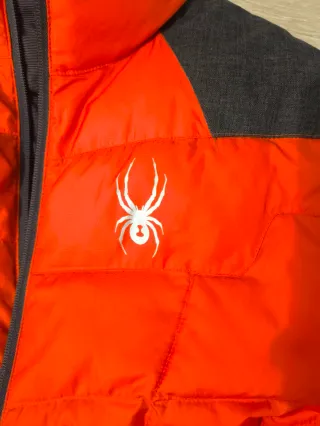 Chaqueta Spyder Naranja y Gris Sin Uso