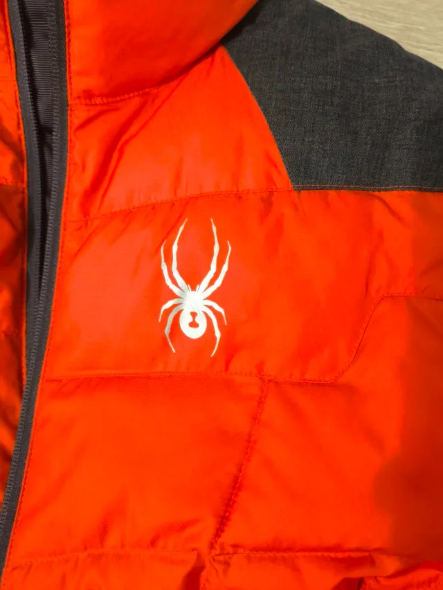 Chaqueta Spyder Naranja y Gris Sin Uso