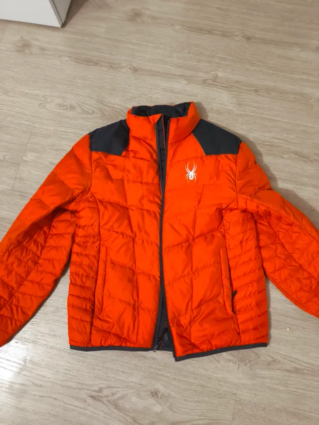 Chaqueta Spyder Naranja y Gris Sin Uso
