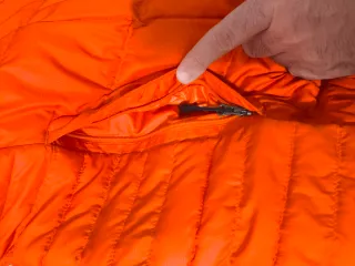 Chaqueta Spyder Naranja y Gris Sin Uso