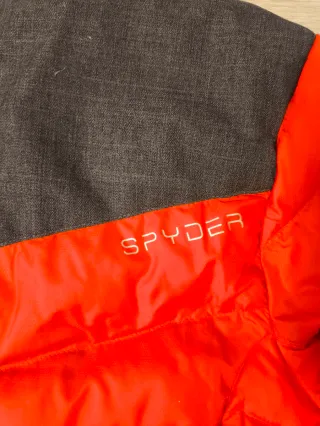 Chaqueta Spyder Naranja y Gris Sin Uso
