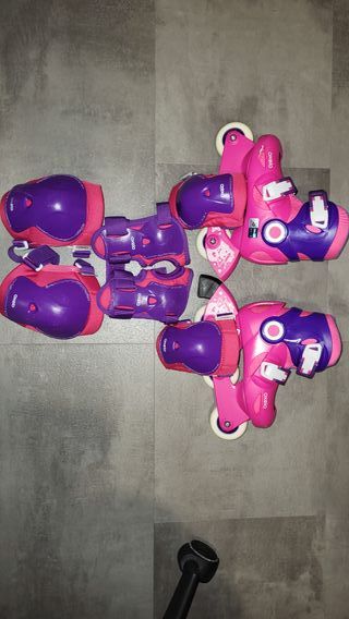 Patines Oxelo Niñ@ Talla 26-28 + Protecciones