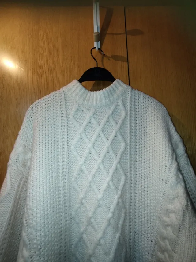 Jersey de punto grueso beige