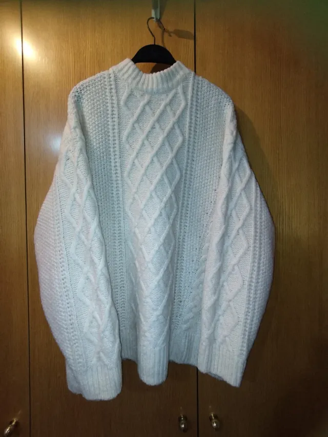 Jersey de punto grueso beige