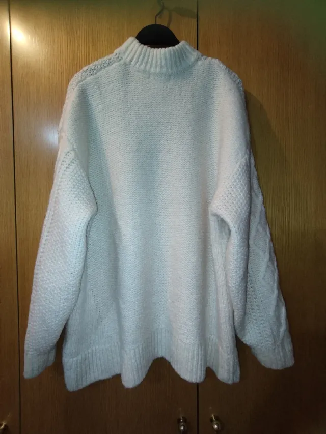 Jersey de punto grueso beige