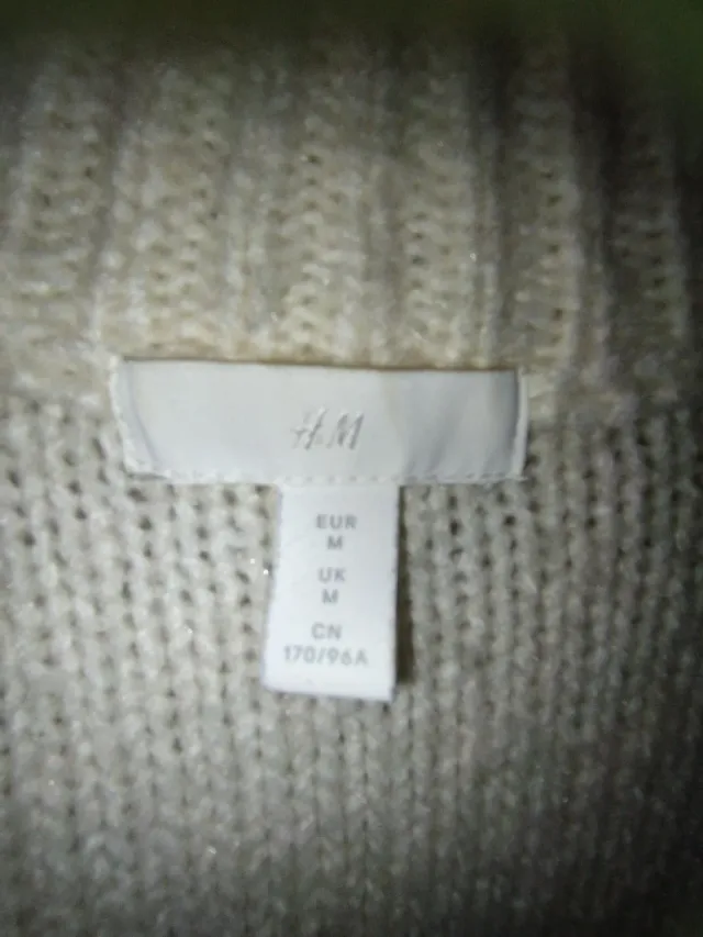 Jersey de punto grueso beige