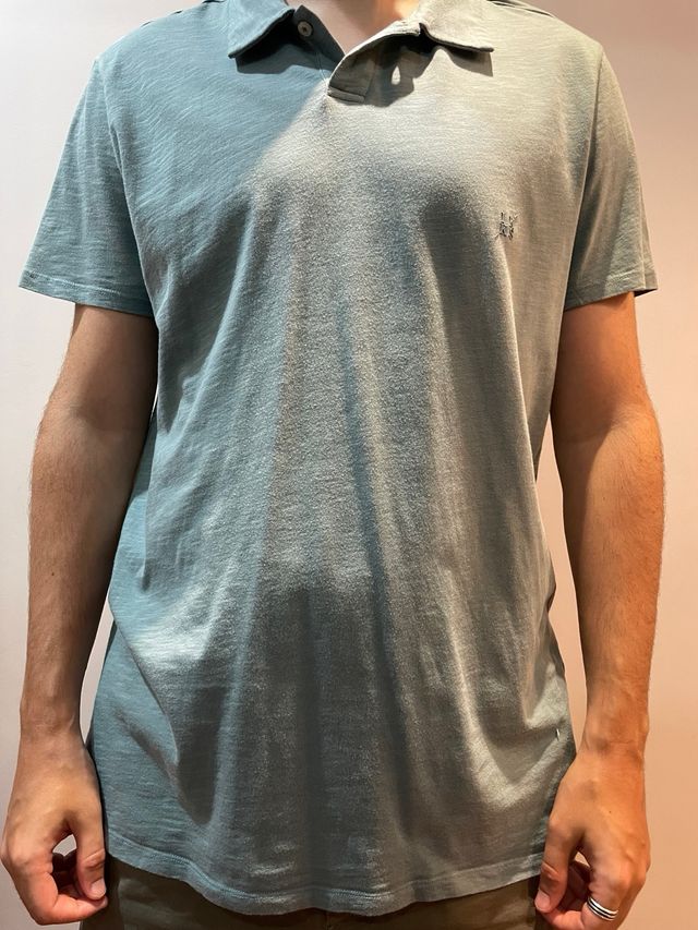 Polo IKKS Talla L, turquesa