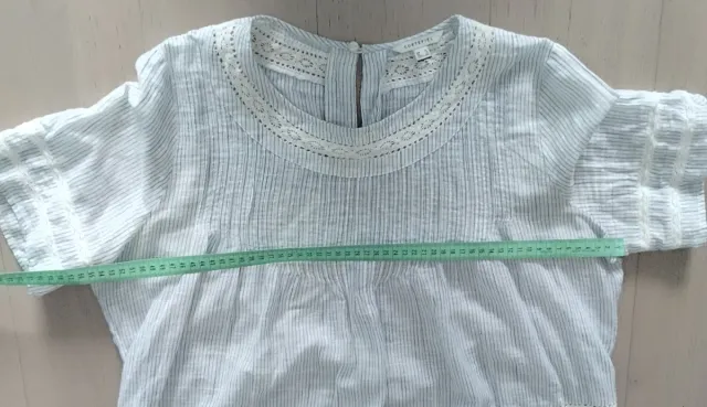 Blusa Cortefiel Rayas Encaje Talla 44/46