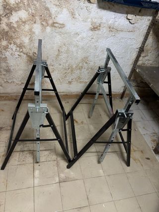 Juego 2 Caballetes Plegables Metal
