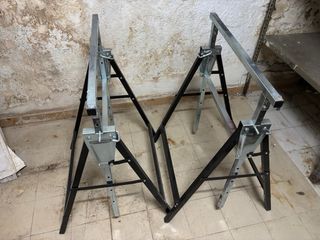 Juego 2 Caballetes Plegables Metal