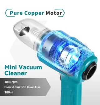 Aspirador y soplador de mano 200W 21V + Accesorios