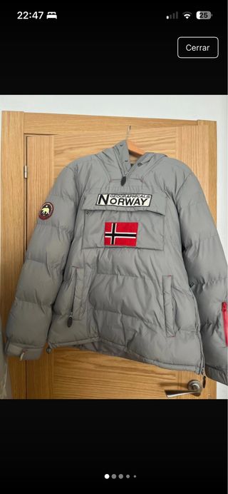 Chaqueta Geographical Norway gris mujer