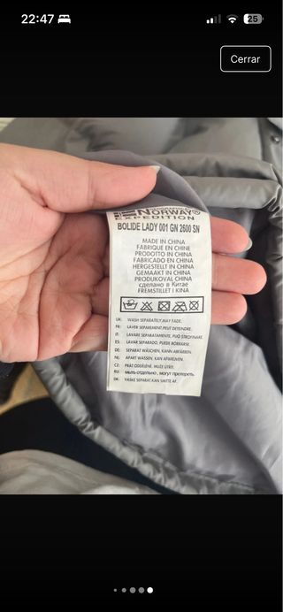 Chaqueta Geographical Norway gris mujer