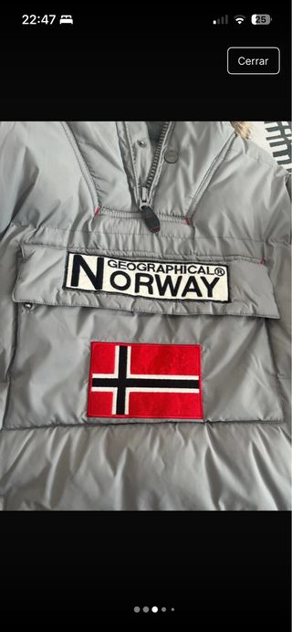 Chaqueta Geographical Norway gris mujer