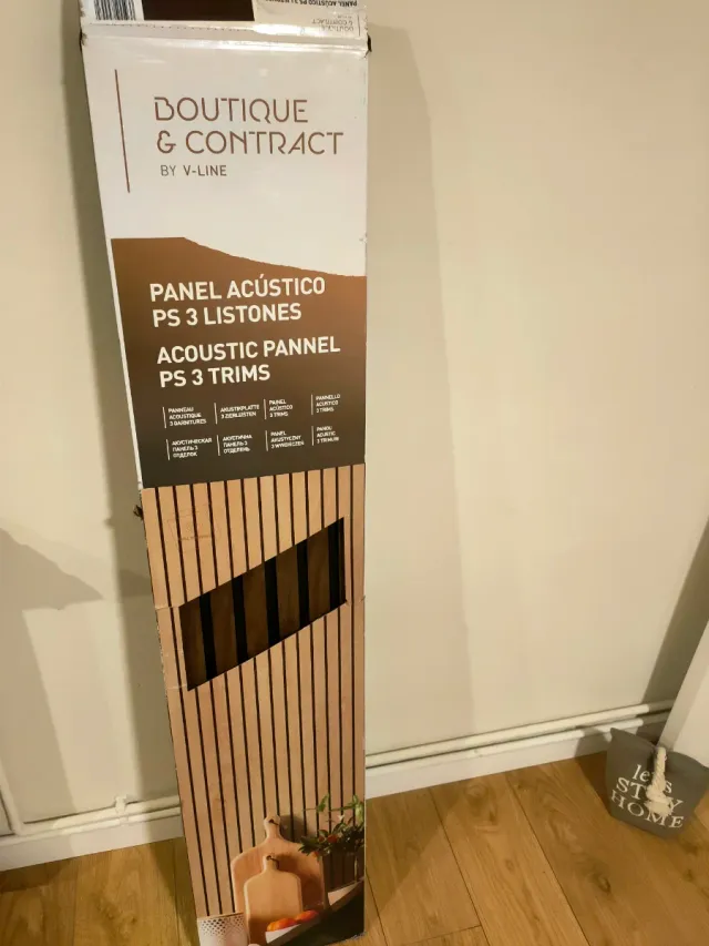 Listones de madera para panel acústico