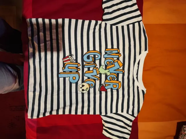 Camiseta niño Sfera rayas Never Give Up