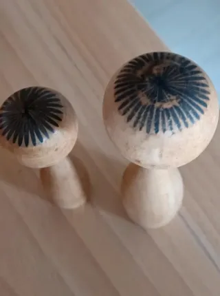 Coppia Bambole Kokeshi Giapponesi