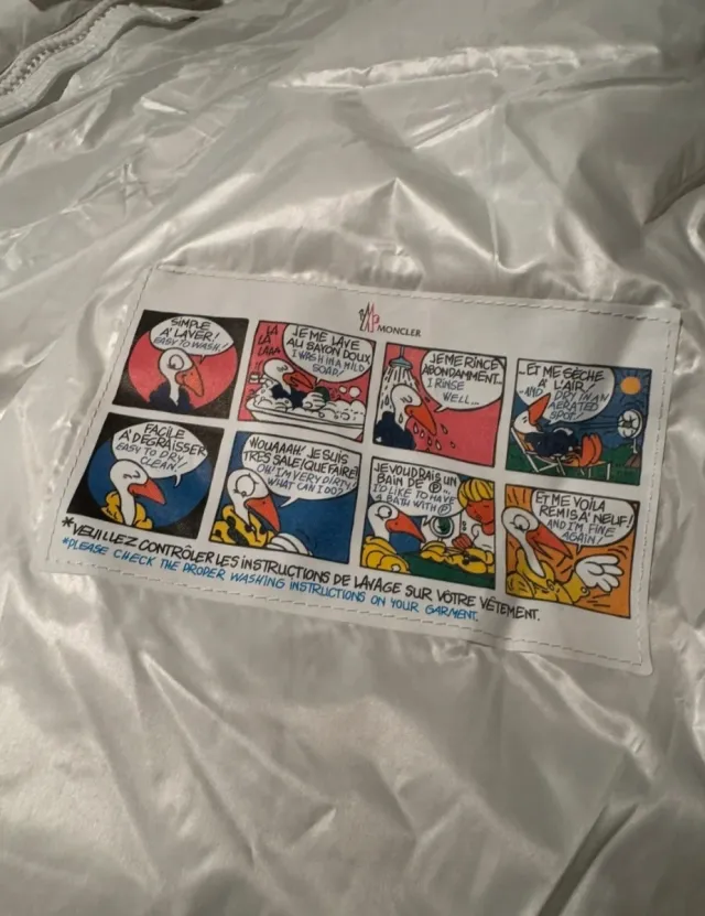 Abrigo Moncler Blanco Invierno