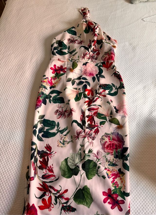 Vestido floral rosa
