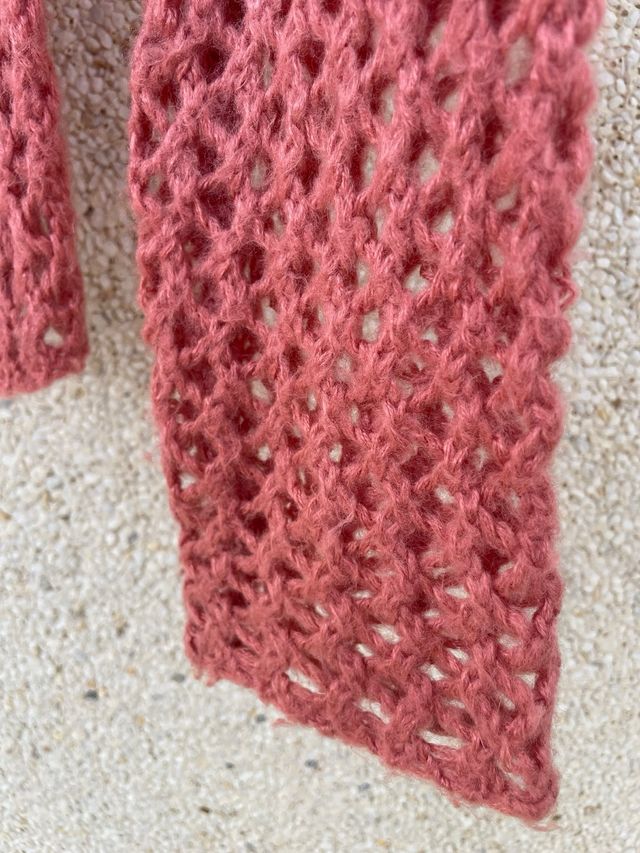 Jersey punto calado coral talla XS