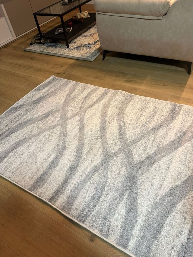 Alfombra Lucy 224488 Gris y Blanco