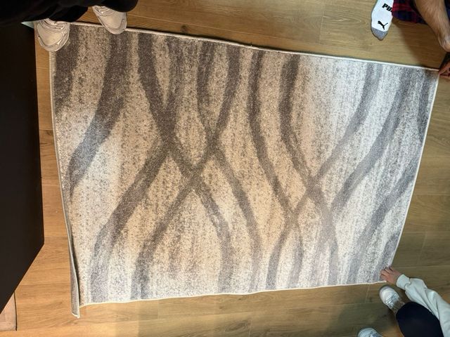 Alfombra Lucy 224488 Gris y Blanco