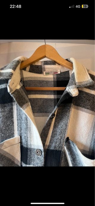 Sobrecamisa de cuadros oversize