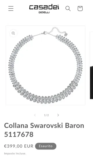 Collana Argento Baron