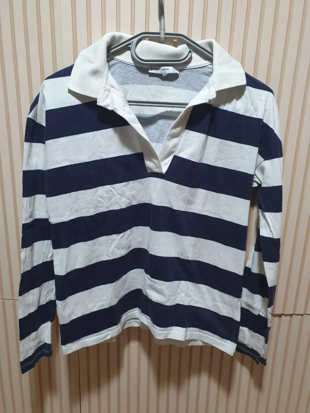 Camiseta manga larga rayas Stradivarius T/XS