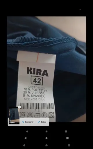 Pantalón de vestir azul marino