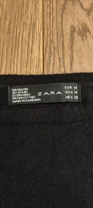 Maglione girocollo nero ragazza ZARA