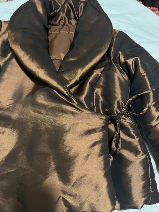 Giubbotto marrone lucido