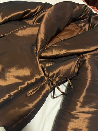 Giubbotto marrone lucido