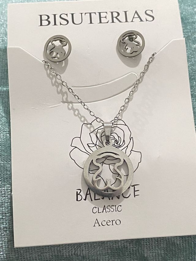 Conjunto Bisutería Balance Acero