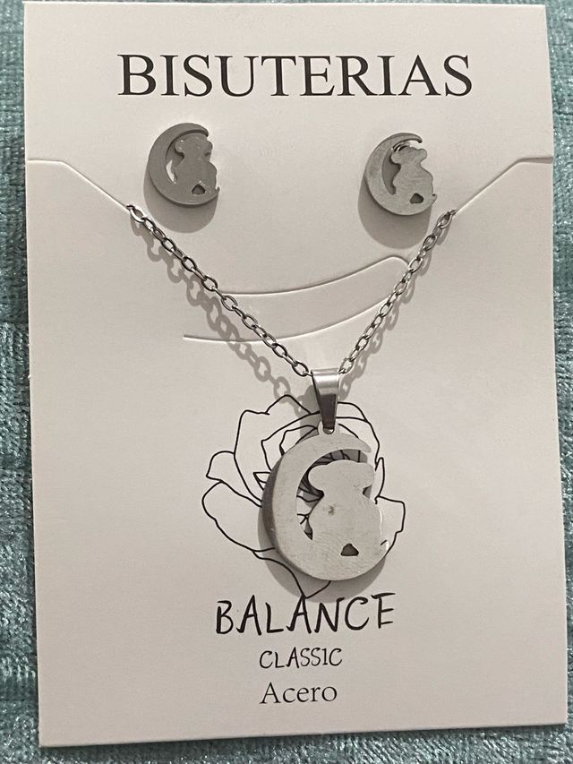 Conjunto Bisutería Balance Acero