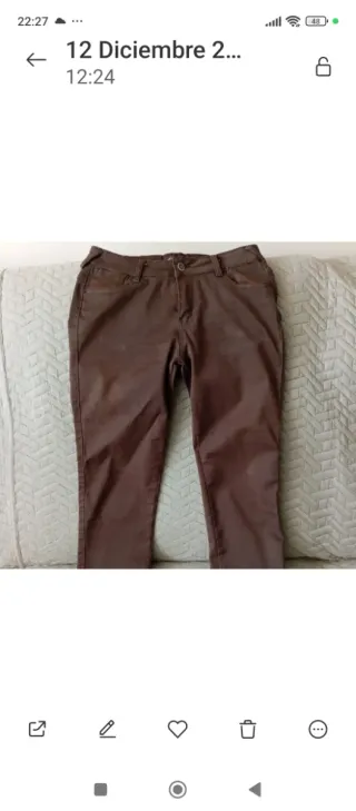 Pantalón mujer algodón 5 bolsillos