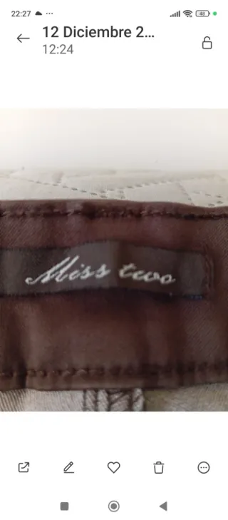 Pantalón mujer algodón 5 bolsillos